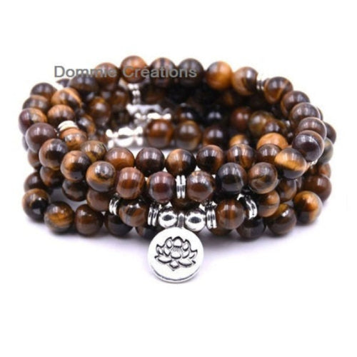 Bracelets en oeil de tigre , perles naturelles
