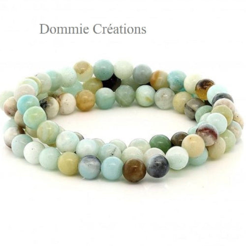 Bracelets en amazonite , perles naturelles