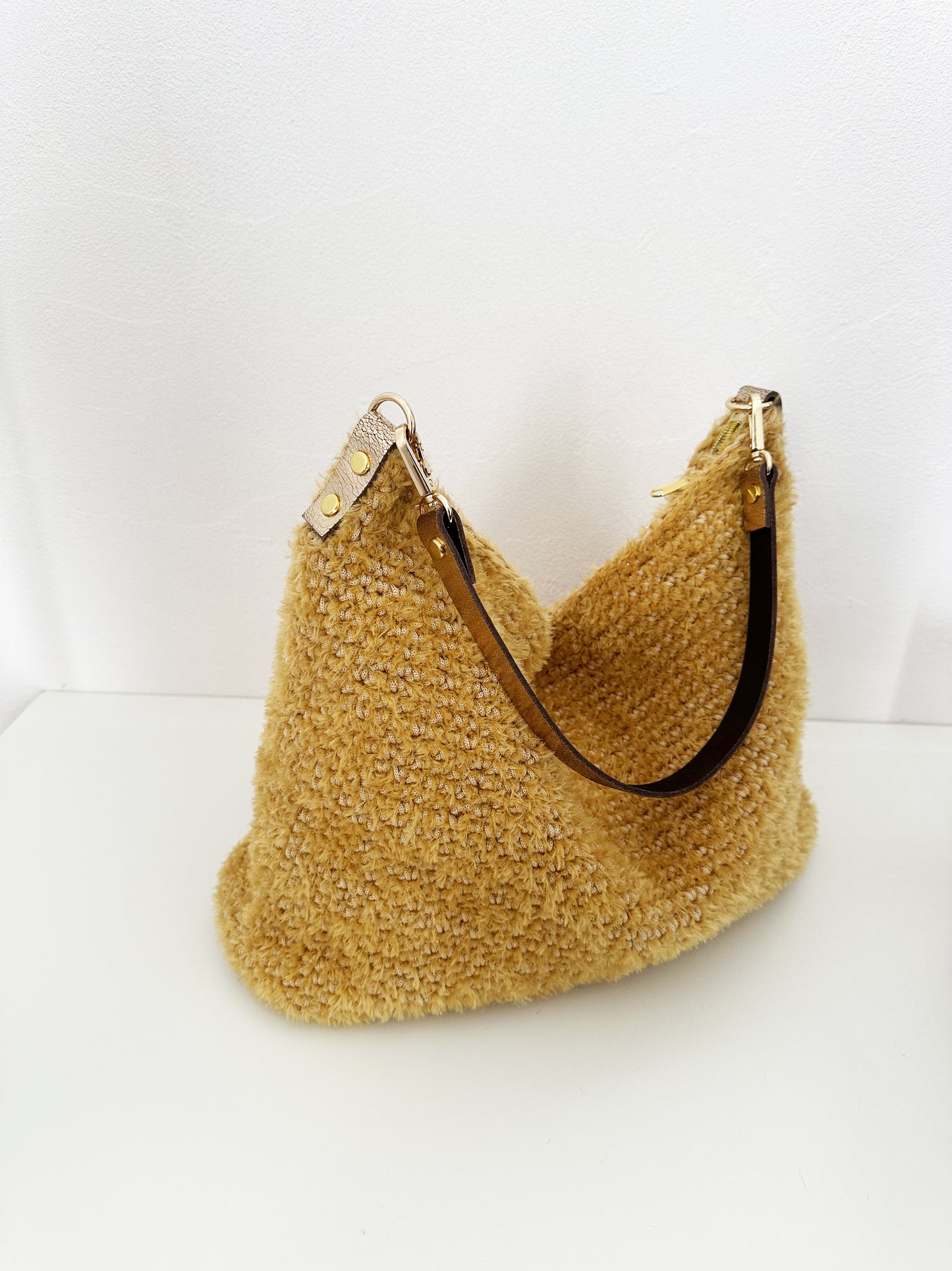 Sac besace jaune ocre